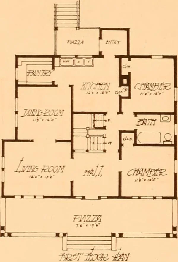 An illustration from Ideal homes / by W. F. Barlow, Jr., 1913, leaf 79