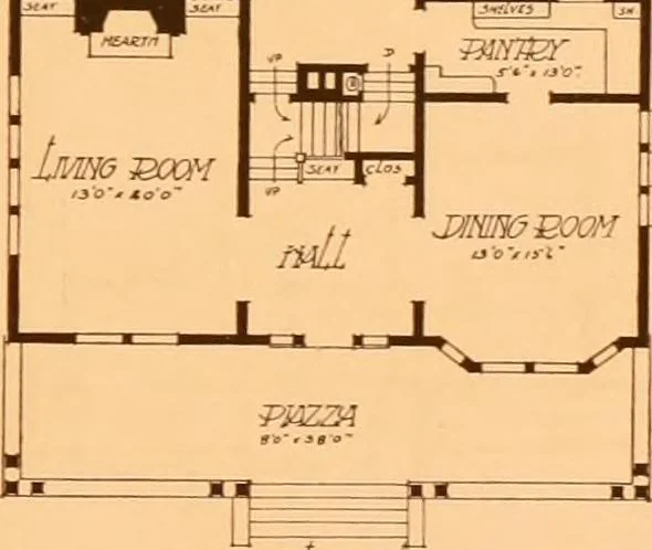 An illustration from Ideal homes / by W. F. Barlow, Jr., 1913, leaf 80