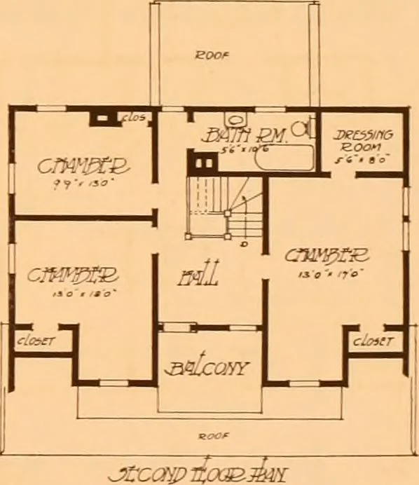 An illustration from Ideal homes / by W. F. Barlow, Jr., 1913, leaf 80