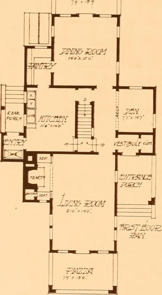 An illustration from Ideal homes / by W. F. Barlow, Jr., 1913, leaf 83