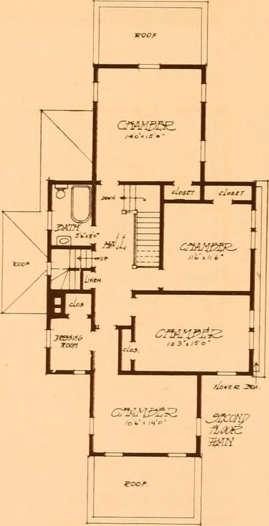 An illustration from Ideal homes / by W. F. Barlow, Jr., 1913, leaf 83