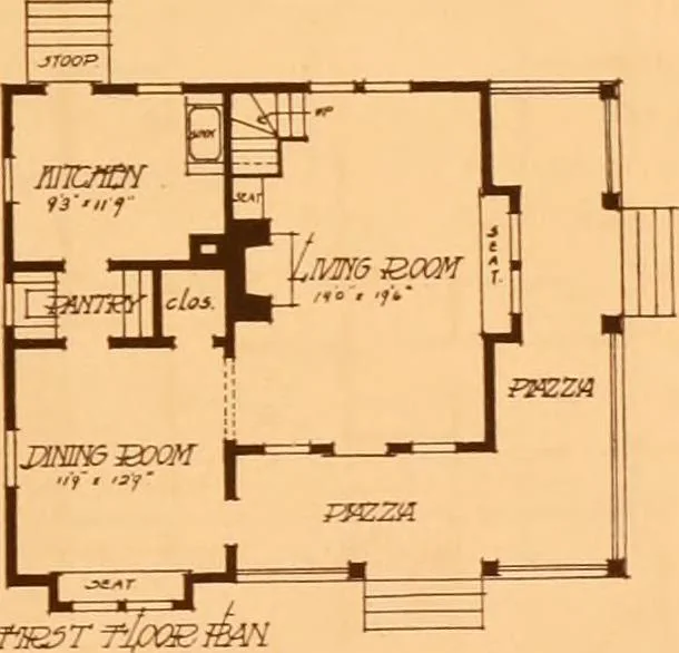 An illustration from Ideal homes / by W. F. Barlow, Jr., 1913, leaf 84
