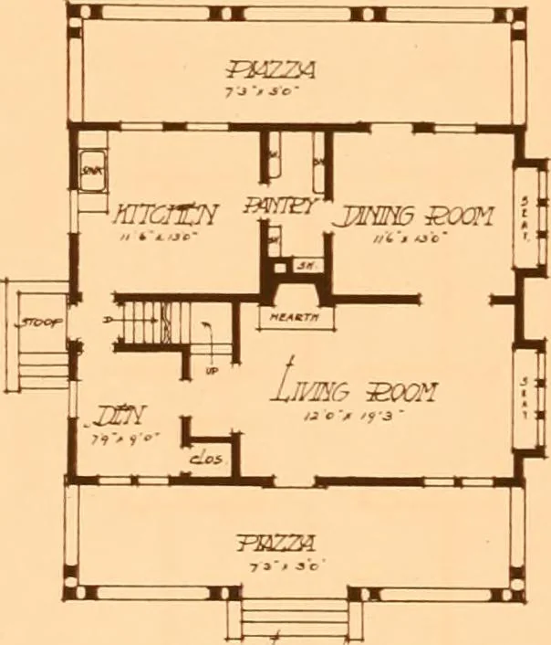 An illustration from Ideal homes / by W. F. Barlow, Jr., 1913, leaf 85