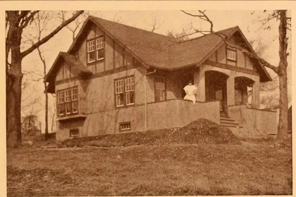 An illustration from Ideal homes / by W. F. Barlow, Jr., 1913, leaf 88