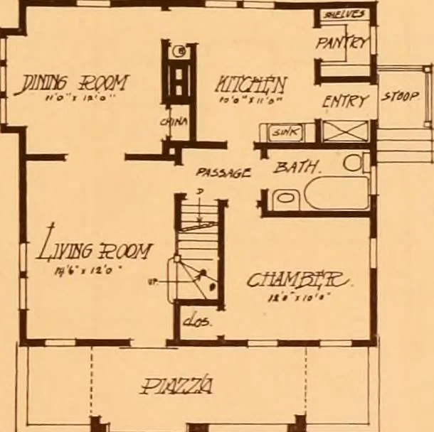 An illustration from Ideal homes / by W. F. Barlow, Jr., 1913, leaf 88