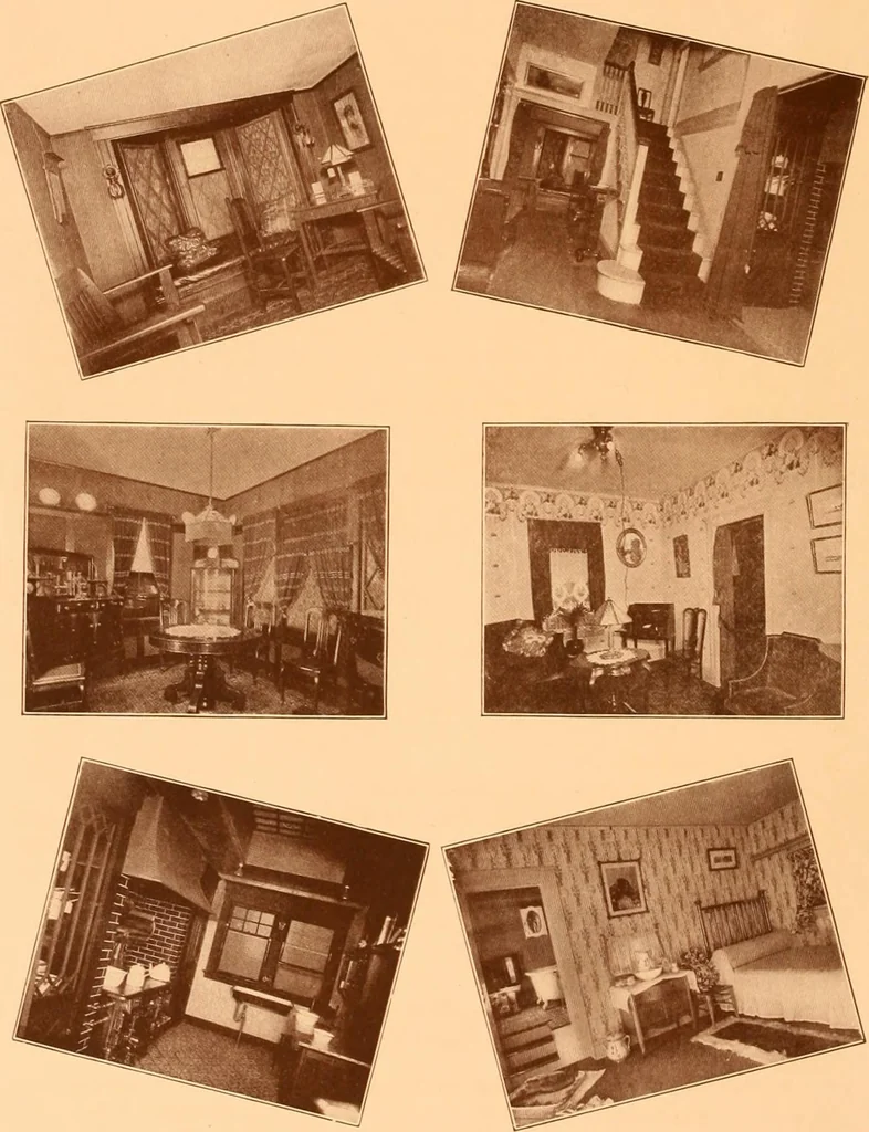 An illustration from Ideal homes / by W. F. Barlow, Jr., 1913, leaf 9