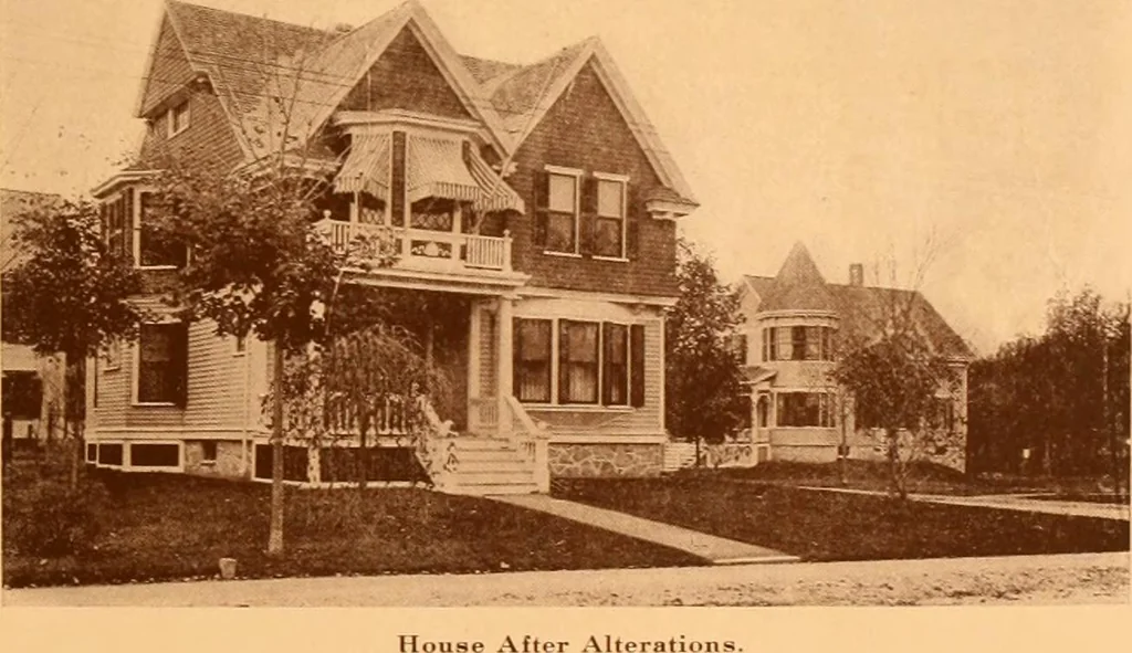 An illustration from Ideal homes / by W. F. Barlow, Jr., 1913, leaf 98