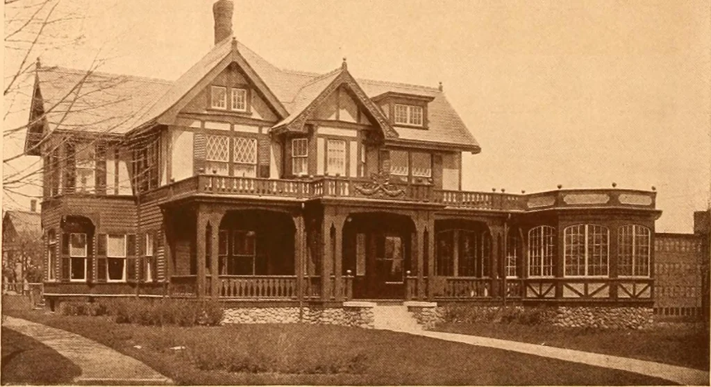 An illustration from Ideal homes / by W. F. Barlow, Jr., 1913, leaf 99