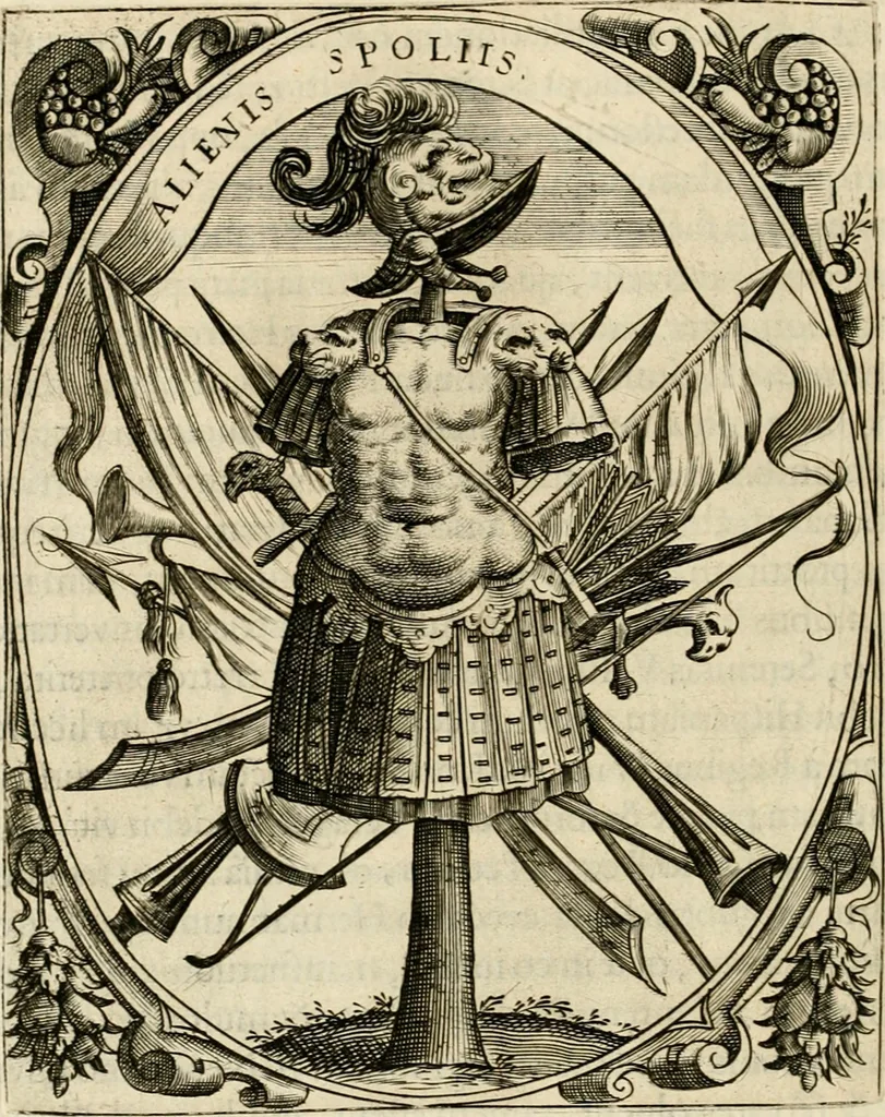 An illustration from Idea principis christiano-politici, centum symbolis expressa, 1649, leaf 133