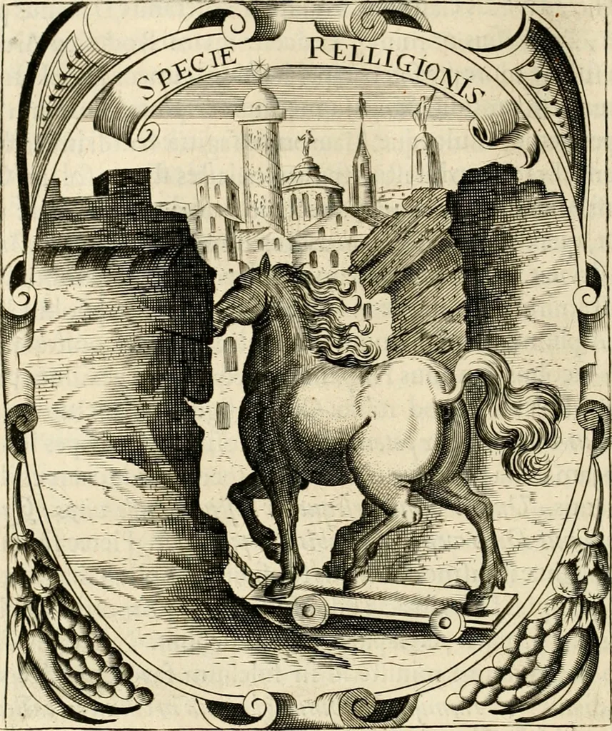 An illustration from Idea principis christiano-politici, centum symbolis expressa, 1649, leaf 203