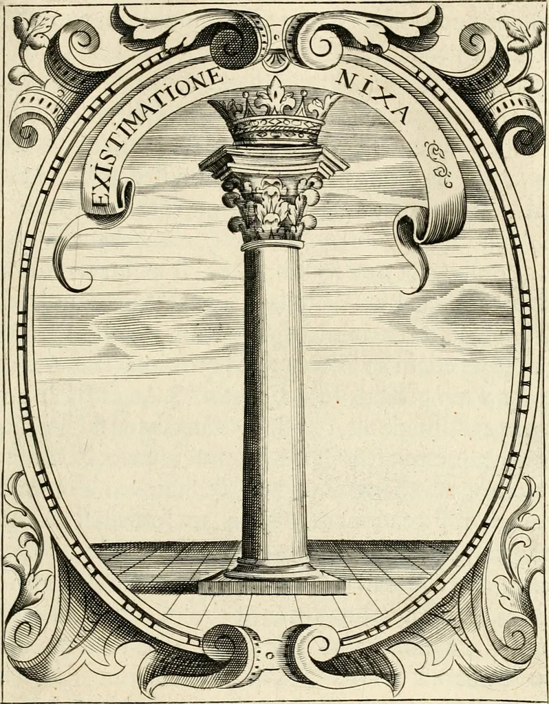 An illustration from Idea principis christiano-politici, centum symbolis expressa, 1649, leaf 230