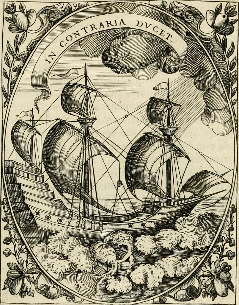 An illustration from Idea principis christiano-politici, centum symbolis expressa, 1649, leaf 262