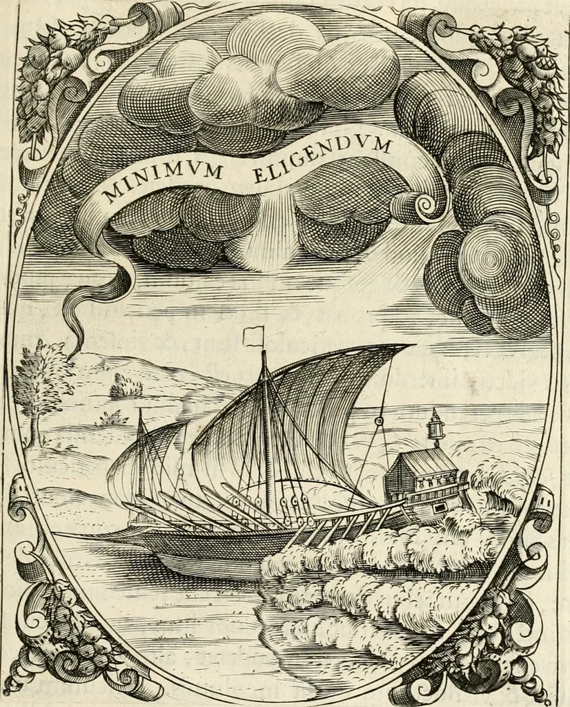 An illustration from Idea principis christiano-politici, centum symbolis expressa, 1649, leaf 268