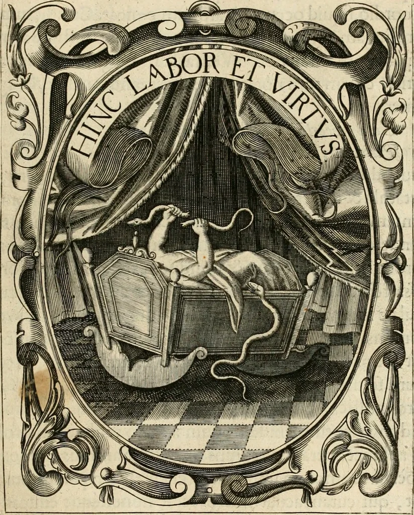 An illustration from Idea principis christiano-politici, centum symbolis expressa, 1649, leaf 28