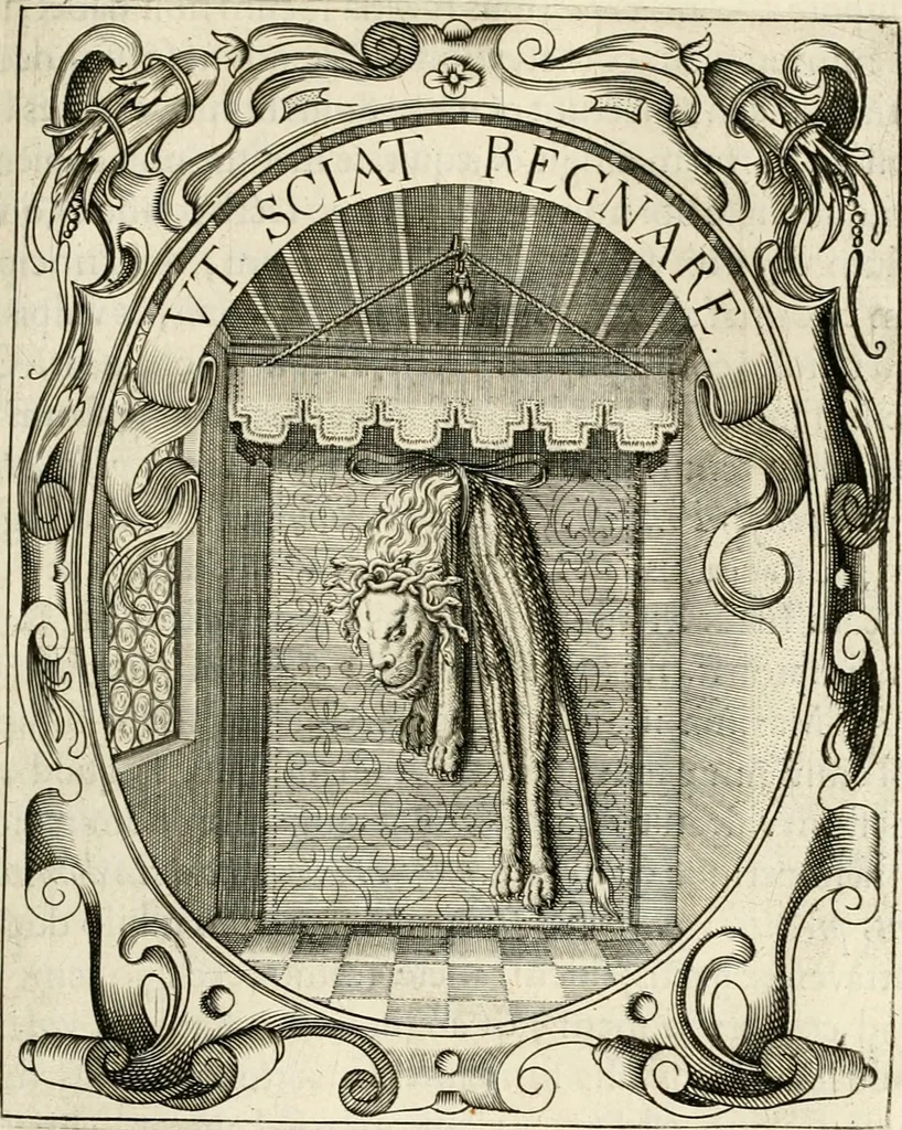An illustration from Idea principis christiano-politici, centum symbolis expressa, 1649, leaf 306