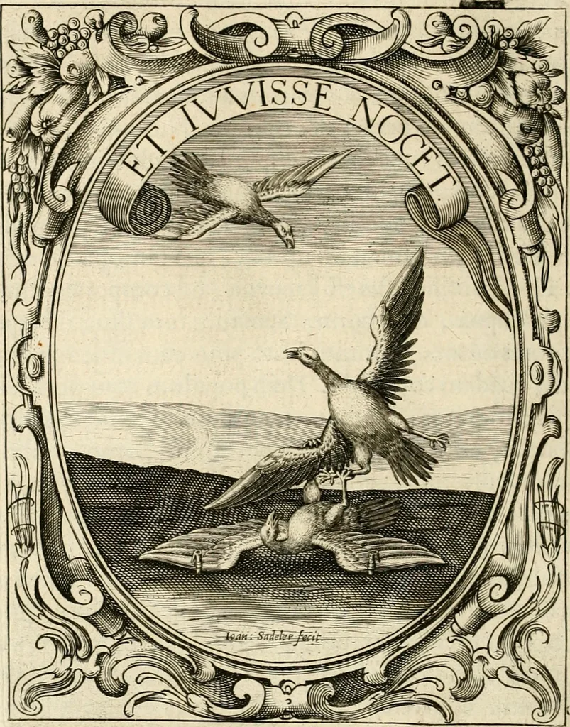 An illustration from Idea principis christiano-politici, centum symbolis expressa, 1649, leaf 333