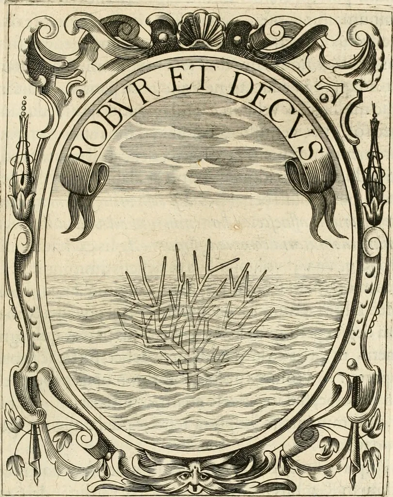 An illustration from Idea principis christiano-politici, centum symbolis expressa, 1649, leaf 44
