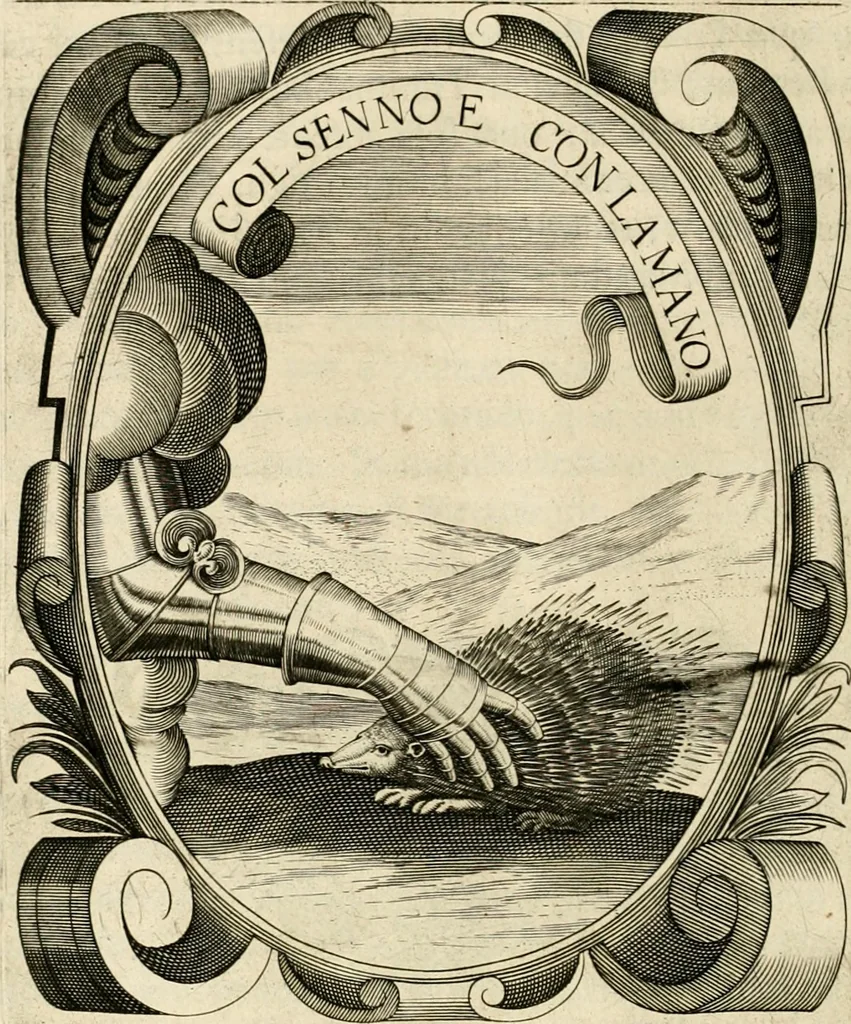 An illustration from Idea principis christiano-politici, centum symbolis expressa, 1649, leaf 451