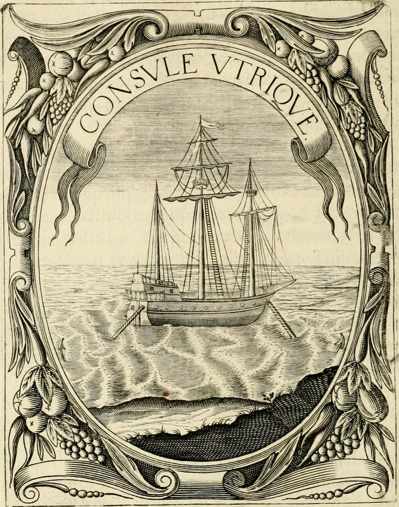 An illustration from Idea principis christiano-politici, centum symbolis expressa, 1649, leaf 493