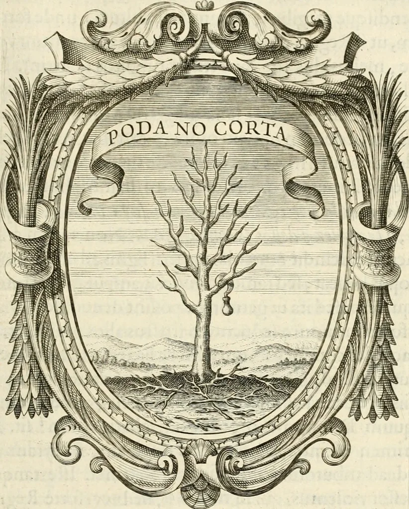 An illustration from Idea principis christiano-politici, centum symbolis expressa, 1649, leaf 518