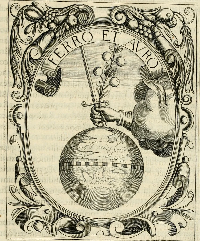 An illustration from Idea principis christiano-politici, centum symbolis expressa, 1649, leaf 532