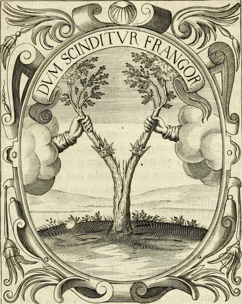 An illustration from Idea principis christiano-politici, centum symbolis expressa, 1649, leaf 546