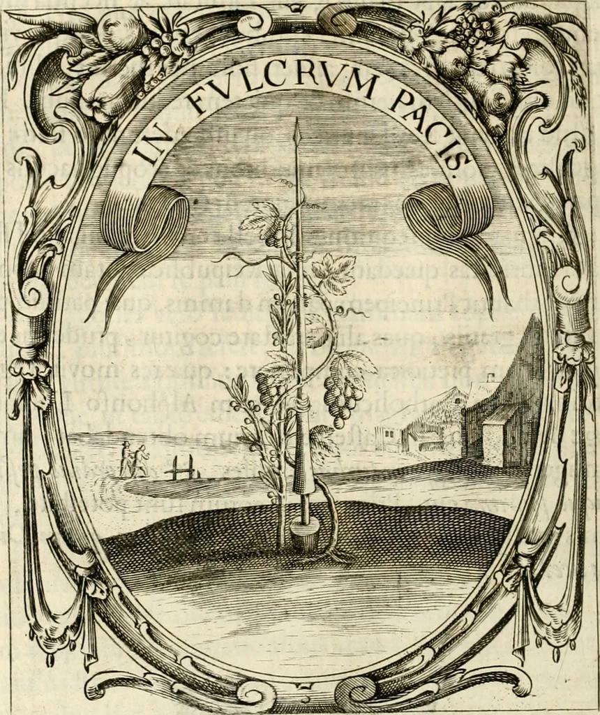 An illustration from Idea principis christiano-politici, centum symbolis expressa, 1649, leaf 573