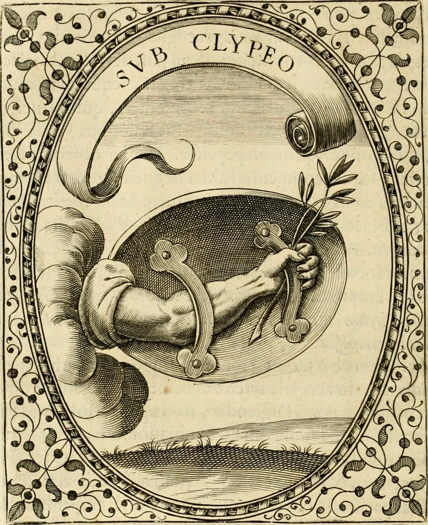 An illustration from Idea principis christiano-politici, centum symbolis expressa, 1649, leaf 717
