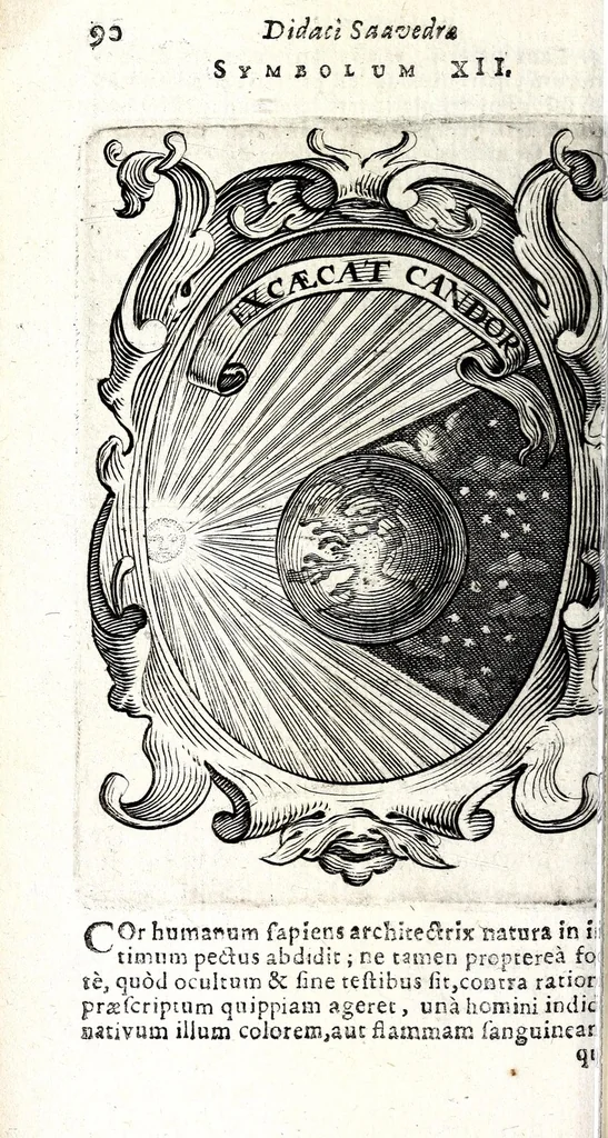An illustration from Idea principis christiano-politici : 101 sijmbolis expressa, 1659, leaf 122