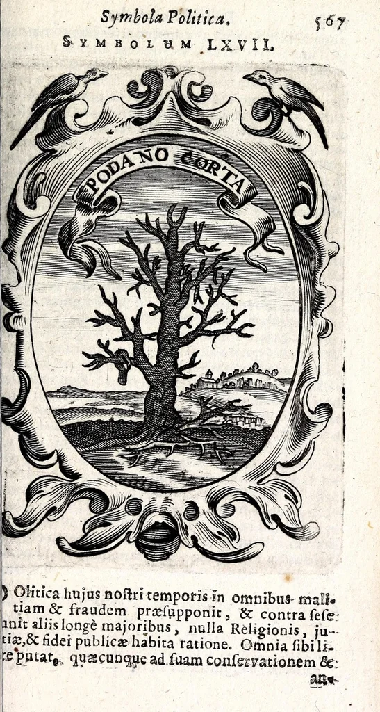 An illustration from Idea principis christiano-politici : 101 sijmbolis expressa, 1659, leaf 601