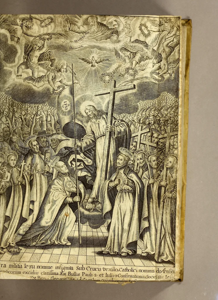 An illustration from Ideas de virtud en algunos claros varones de la Compañia de Iesus. Para los religiosos della., 1643, leaf 17