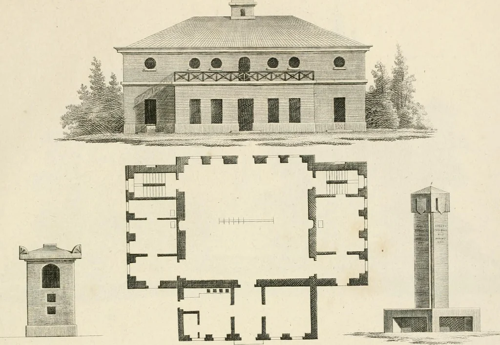 An illustration from Ideen-Magazin für Architecten, Künstler und Handwerker, 1832, leaf 136