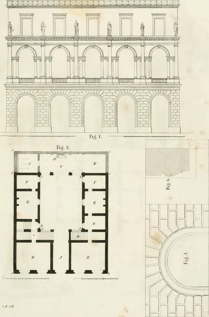 An illustration from Ideen-Magazin für Architecten, Künstler und Handwerker, 1832, leaf 14