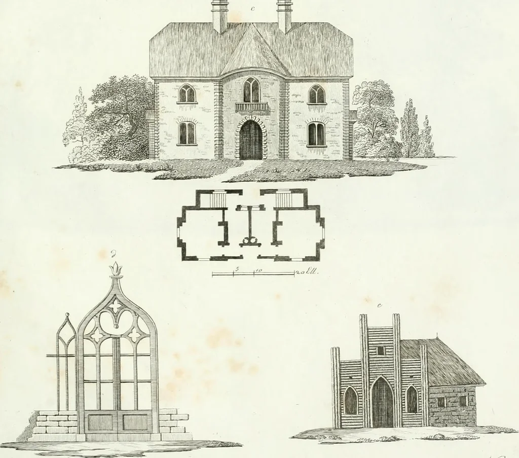 An illustration from Ideen-Magazin für Architecten, Künstler und Handwerker, 1832, leaf 150