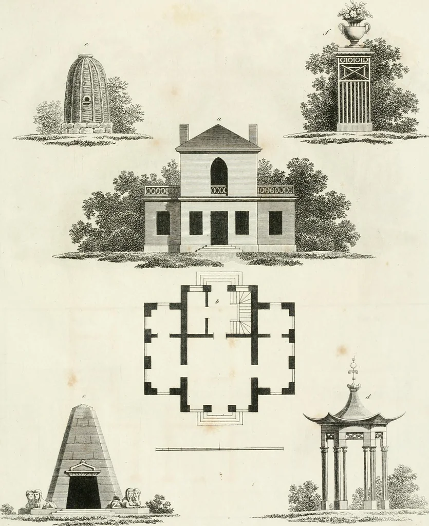 An illustration from Ideen-Magazin für Architecten, Künstler und Handwerker, 1832, leaf 16
