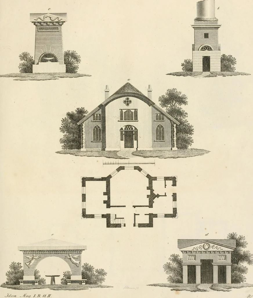 An illustration from Ideen-Magazin für Architecten, Künstler und Handwerker, 1832, leaf 168