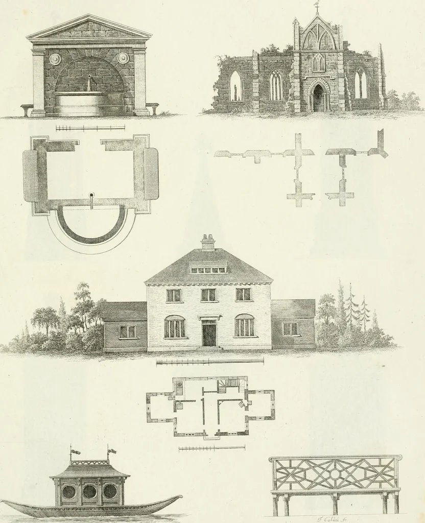 An illustration from Ideen-Magazin für Architecten, Künstler und Handwerker, 1832, leaf 188