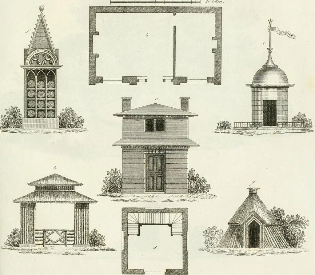An illustration from Ideen-Magazin für Architecten, Künstler und Handwerker, 1832, leaf 32