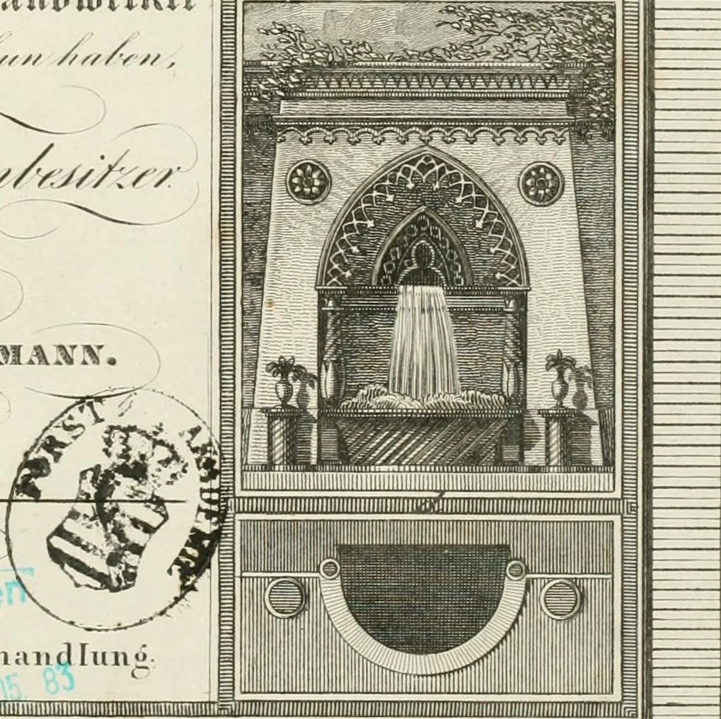 An illustration from Ideen-Magazin für Architecten, Künstler und Handwerker, 1832, leaf 4