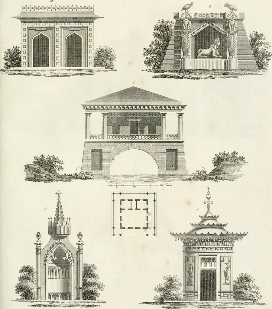 An illustration from Ideen-Magazin für Architecten, Künstler und Handwerker, 1832, leaf 42