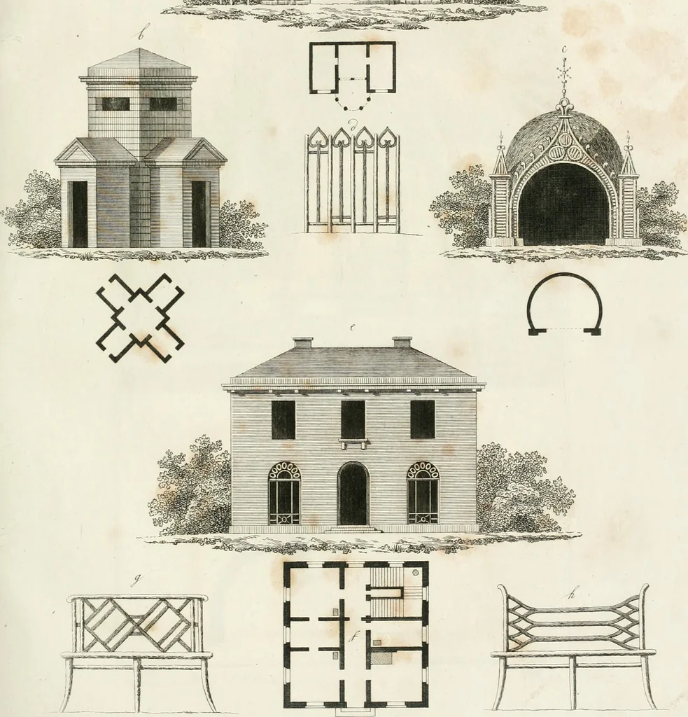 An illustration from Ideen-Magazin für Architecten, Künstler und Handwerker, 1832, leaf 56