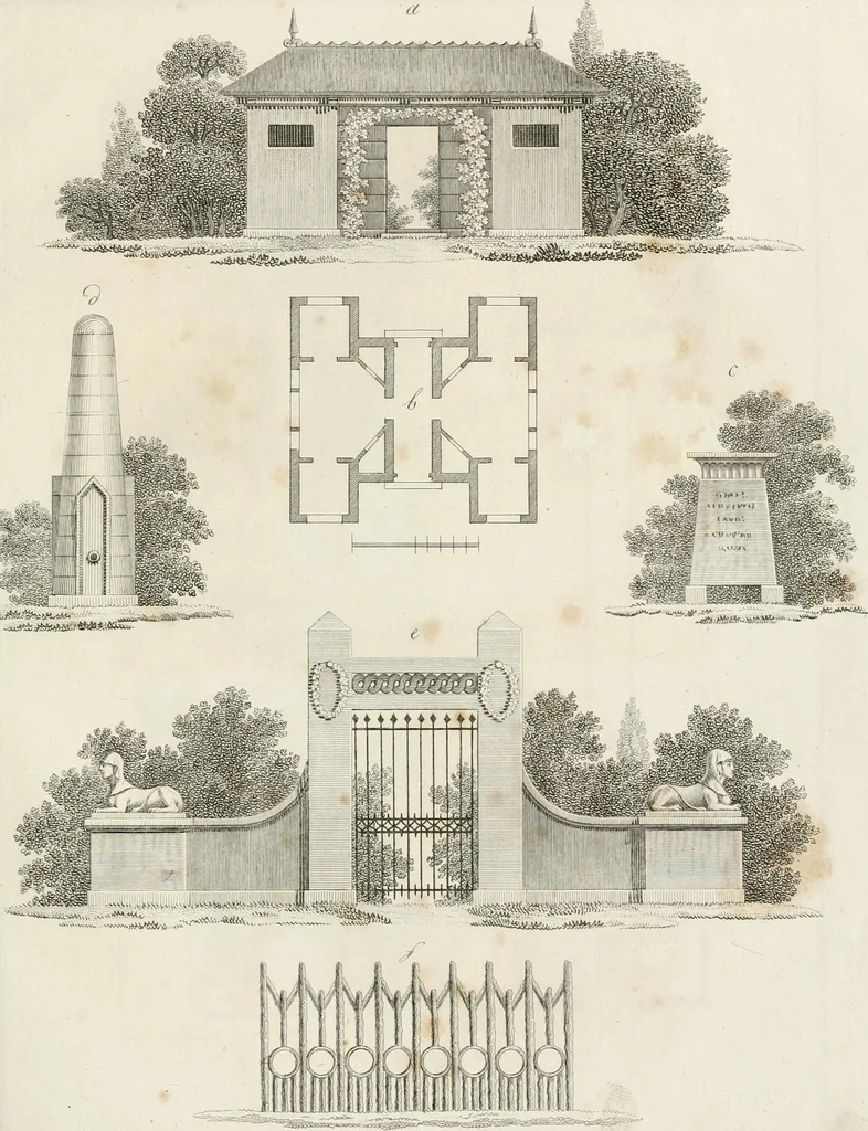 An illustration from Ideen-Magazin für Architecten, Künstler und Handwerker, 1832, leaf 60