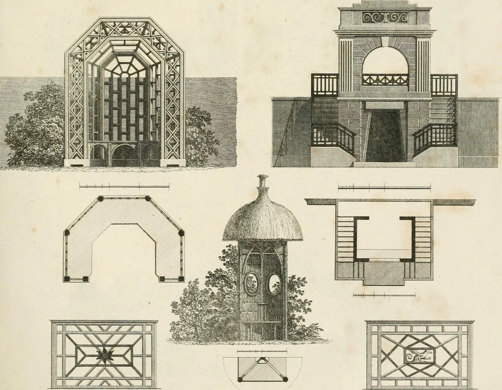 An illustration from Ideen-Magazin für Architecten, Künstler und Handwerker, 1832, leaf 88