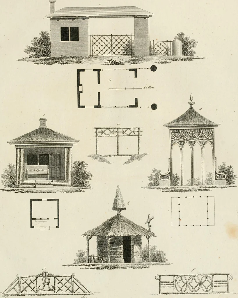 An illustration from Ideen-Magazin für Architecten, Künstler und Handwerker, 1832, leaf 16