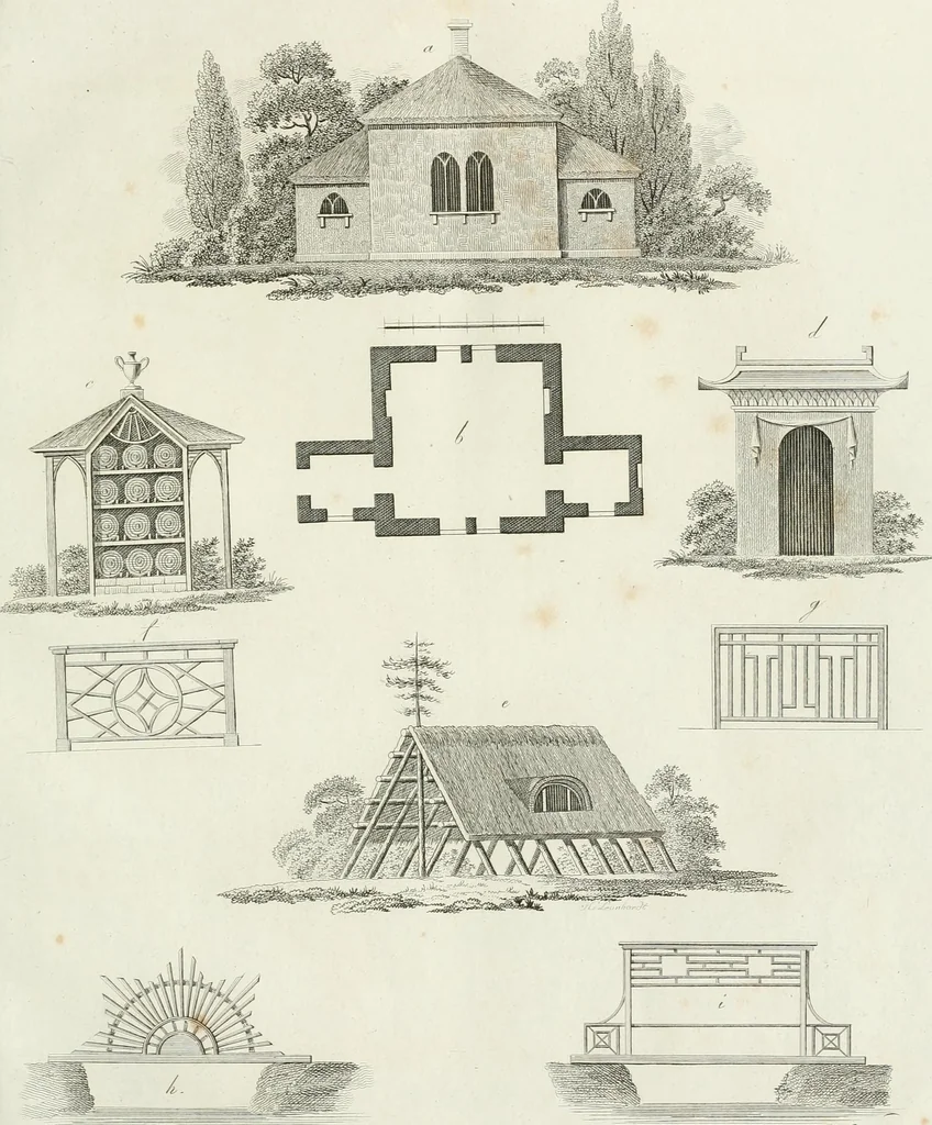 An illustration from Ideen-Magazin für Architecten, Künstler und Handwerker, 1832, leaf 32