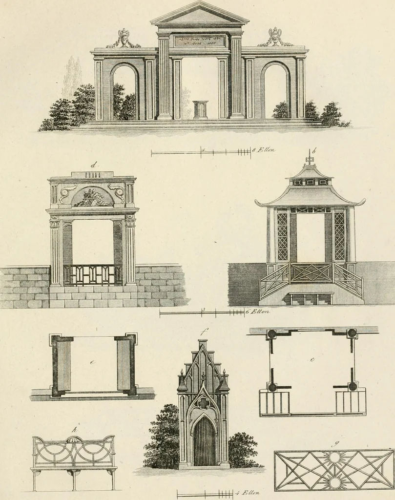 An illustration from Ideen-Magazin für Architecten, Künstler und Handwerker, 1832, leaf 60