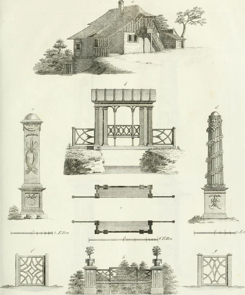 An illustration from Ideen-Magazin für Architecten, Künstler und Handwerker, 1832, leaf 78