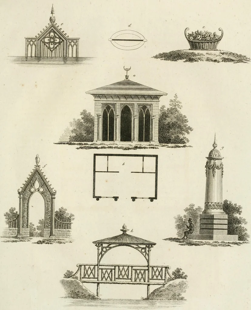 An illustration from Ideen-Magazin für Architecten, Künstler und Handwerker, 1832, leaf 112