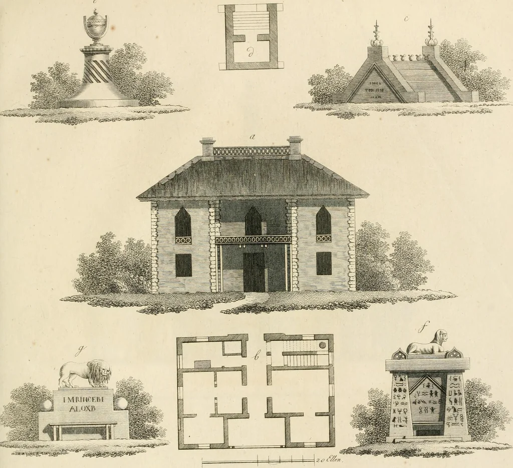 An illustration from Ideen-Magazin für Architecten, Künstler und Handwerker, 1832, leaf 170
