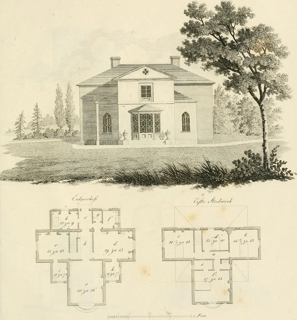 An illustration from Ideen-Magazin für Architecten, Künstler und Handwerker, 1832, leaf 184